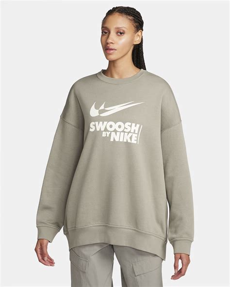 nike air fleeceshirt met ronde hals|Nike Sportswear Club oversized fleeceshirt met ronde hals voor .